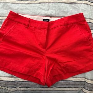 J. Crew Women's Bright Red Bermudas